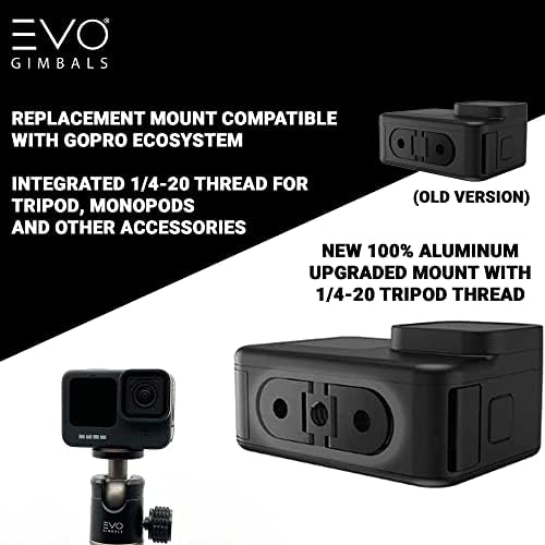 EVO Gimbals PRO10 bazni adapter - zamjenski nosač za GoPro Hero 11, heroj 10, heroj 9/8 & gopro