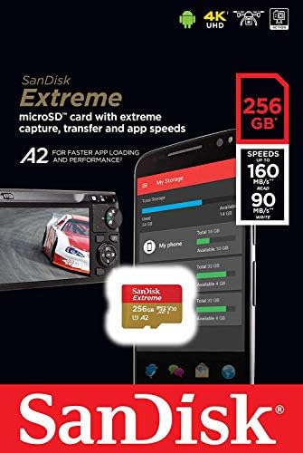 SanDisk Extreme 256GB V30 A2 MicroSDXC memorijska kartica za DJI Mini 3 Pro takođe radi sa DJI Mini