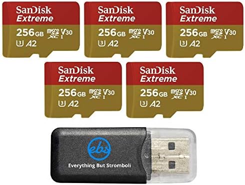 SanDisk Extreme V30 A2 256GB Micro SD kartica za DJI Air 2s Drone klase 10 160MB/s brzina čitanja SDXC paket sa svime osim Stromboli microSDXC čitač memorijskih kartica