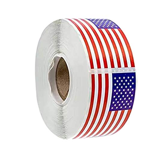 Nuobesty naljepnice prozora Američka zastava - 200 paketa USA naljepnice zastava Patriotsko ljepilo