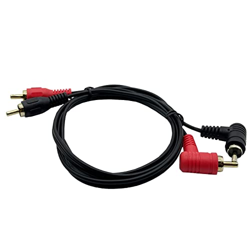 Traovien RCA Audio kabel 2RCA kabel, 90 stupnjeva 2-muški do 2-muški RCA audio stereo audio kabel audio