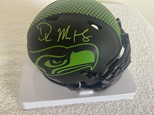 DK Metcalf potpisao autogram NFL Eclipse Seattle Seahawks Mini kaciga sa Beckett autentifikacijom