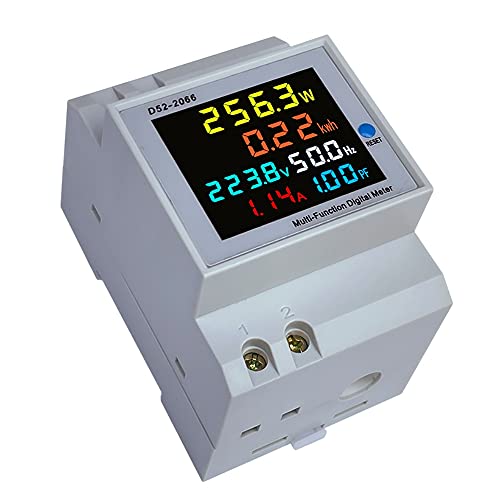 Digitalni jednofazni mjerač energije Tester za upotrebu električne energije AC 110V 40V ~ 300V 100A Ampermetar Powermetar ampermetar Napon AMPS WET KWH Frekvencijski faktor snage Mjerač mjerača