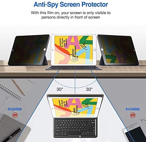 ProCase iPad 10.2 7th 2019 Privacy Screen Protector paket sa iPad 7th 10.2 2019 / iPad Air 3 10.5 2019 / iPad Pro 10.5 2017 Blue Kids friendly Cover