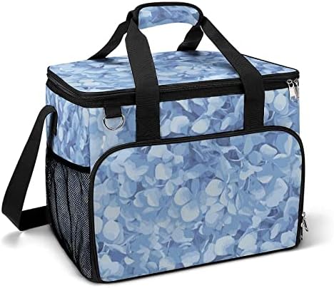 Plava Hidrangea Cooler Box izolovana nepropusna torba za hlađenje torba za ručak za piknik na plaži Radna putovanja 15,4 x12