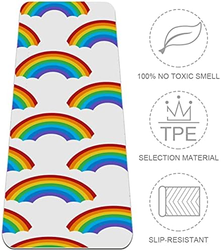 Yoga Mat Rainbow Patterns Design ekološki prihvatljiva podloga za neklizajuće fitnes vježbe za Pilates