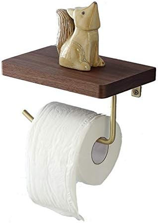 Raxinbang Creative Besplatno Bucking Kupatilo Puno drva Mesing toaletni nosač papira 20cm12cm1.7cm