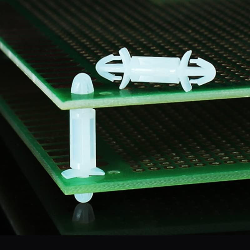 100pcs Bijeli najlon PCB fiksni najlonski tanjurni stalak za izolaciju kolumne PC ploče nosač LCF-3MM ~ 25mm PWB