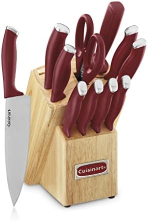 Cuisinart C77SSR-12p Color Pro kolekcija 12 komada nož blok Set, Crvena