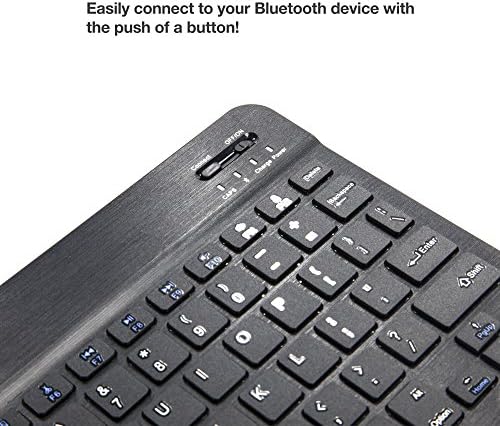 BoxWave tastatura kompatibilna sa Oppo Watch Free-SlimKeys Bluetooth tastaturom, prenosiva Tastatura sa integrisanim komandama za Oppo Watch Free-Jet Black