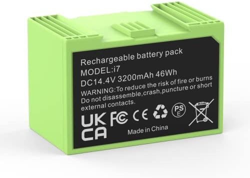 I7 baterija za irobot roomba i i3 3150 i3 + 3550 i4 4150 i7158 i7 + 7150 7550 i8 zamjenska litijum-jonska baterija ABL-D1 4624864 i E e5 E6 E5150 E5152 E6198 usisavač 14.4v 3200mAh