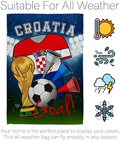 Kolekcija ukrasa Svjetski kup Hrvatska Soccer Garden Flag Sportska igra Gol lopta Nogometna zabava Djelatnost