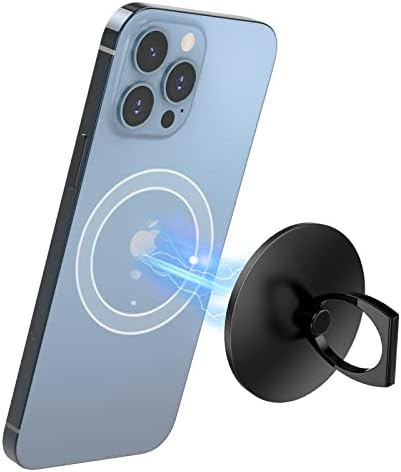 enGMOLPHY Mag safe Ring Holder kompatibilan sa iPhoneom serije 12/13 Mag-Safe Accessories【kompatibilno bežično punjenje】, uklonjivi Mag sigurnosni Držač prstena za telefon sa rotacijom od 360 stepeni