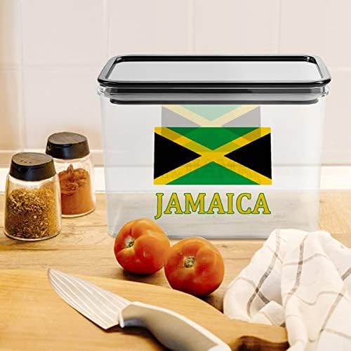 Kutija za odlaganje sa jamajčanskom zastavom plastični kontejneri za organizatore hrane sa poklopcem za kuhinju
