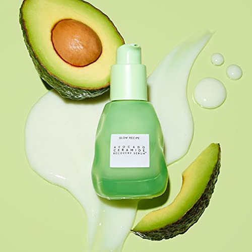 Glow recept avokado ceramid Serum-avokado puter hidratantni Serum za lice-Serum za crvenilo i hidrataciju - ceramid Njega kože za podršku obnavljanju kožnih barijera-lagana hidratantna krema za lice