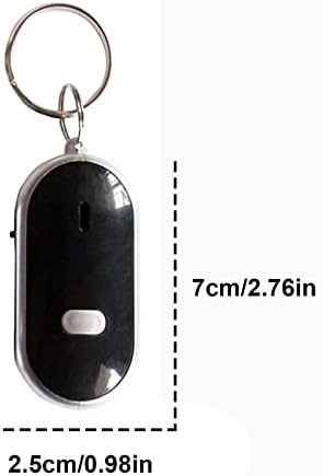 ID Holder novčanik za žene prijenosni LED Lost Key Finder Locator privjesak za ključeve zviždaljka za
