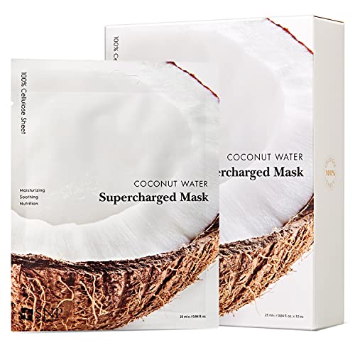 SNP - korejska maska za lice sa kompresorom od kokosa-Maximium Hydration & amp; zaštita za sve tipove suhe kože - 10 listova-najbolja ideja za poklon za mamu, djevojku, ženu, nju, žene