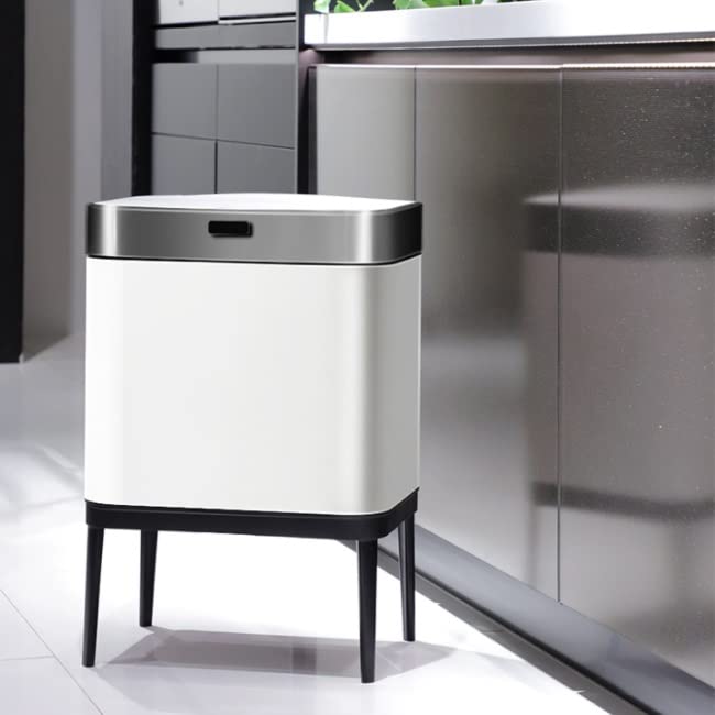 Zhuhw nehrđajući čelik može automatski kuhinjski ormar za skladištenje kućnog čišćenja alata za čišćenje smeća bin bin