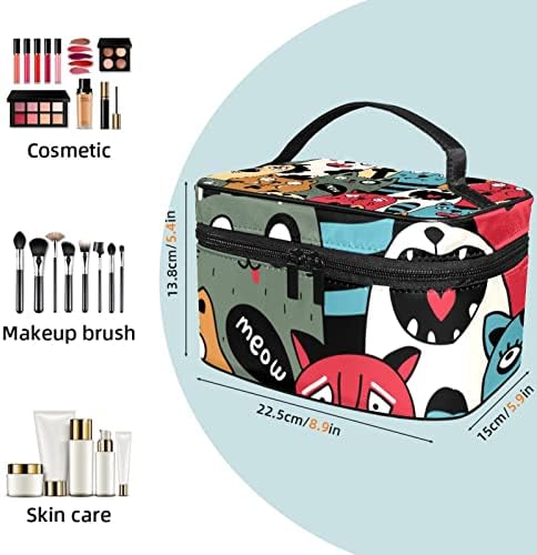 Slatke mačke Kozmetička torba prijenosna putna šminka za šminku organizator toaletna torba za žene i djevojke