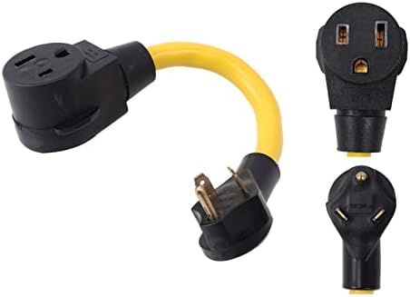 Onetak Nee TT-30P do 6-50R 120V 30 Amp 10 AWG 3 PRONG muški utikač na 3 PRONG ženska posuda RV zavarivač priključak za kabel za zavarivanje