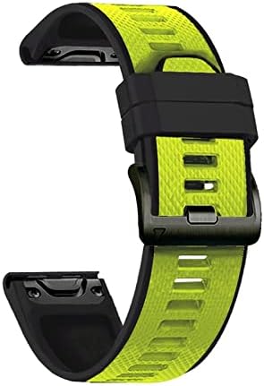 Vevel 22. 26mm Mekani silikonski sportski remen za Fenix ​​6 6x Pro Watchband Brzo izdanje za Garmin Fenix