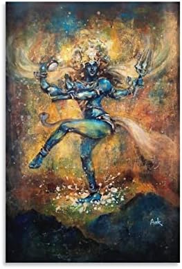 Lord Shiva slika art Poster ulje slika na platnu platno zid Art printovi za zid dekor soba dekor spavaća soba dekor pokloni 20x30inch Unframe stilu