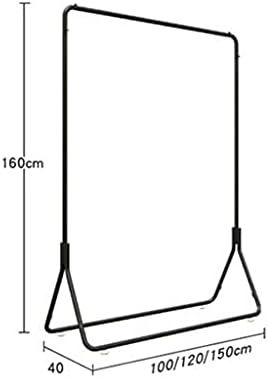 Početna stilski i jednostavni Crni Regali za slijetanje kaputa, jednostavnost kućne vješalice metalni stalak