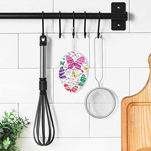 ALAZA Šarene prugaste leptir prirodne sunđere kuhinjske celulozne spužve za jela za pranje kupaonice