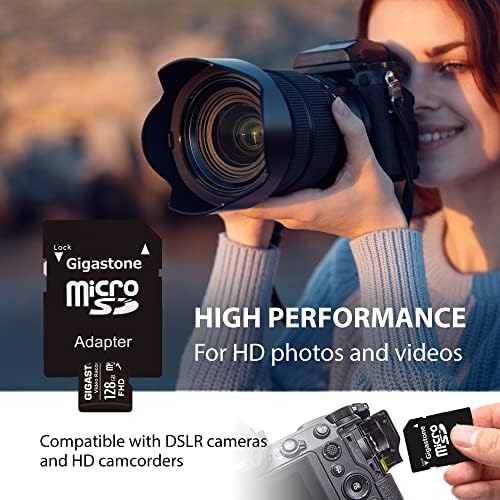Gigastone 128GB 5-Pack Micro SD kartica, 4k Video Pro, GoPro, nadzor, sigurnosna kamera, akciona