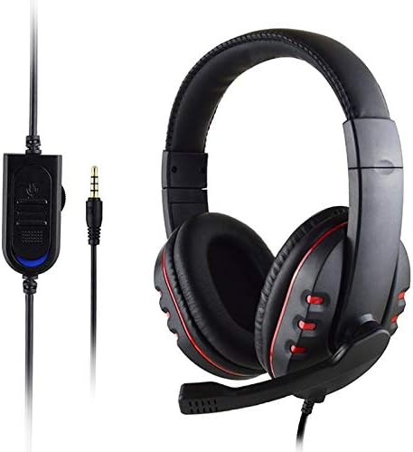 FAMKIT Gaming slušalice Stereo Surround zvuk lagane slušalice za igranje preko ušiju sa mikrofonom za