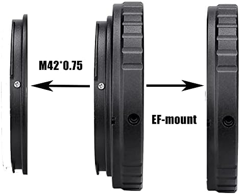 Svbony SV195 T-prsten adapter metalni adapter za teleskop od aluminija kompatibilan je za Canon EOS SLR DSLR kamere za teleskop