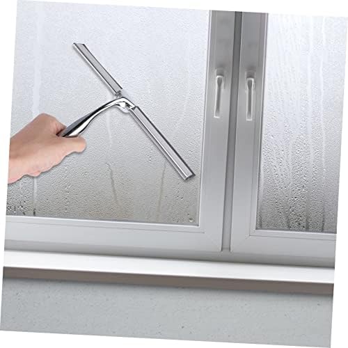 ZERODEKO 1PC prozor za kućnu prozoru Squeegeeeee silikonske cijevi za tuš squeegeeee prozor za pranje za pranje za pranje za tuširanje Squeegee stakleni brisač od nehrđajućeg čelika oštrica