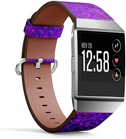 Kompatibilno sa Fitbit Ionic kožni sat narukvica narukvica narukvica sa kopčom i adapterima od nerđajućeg čelika