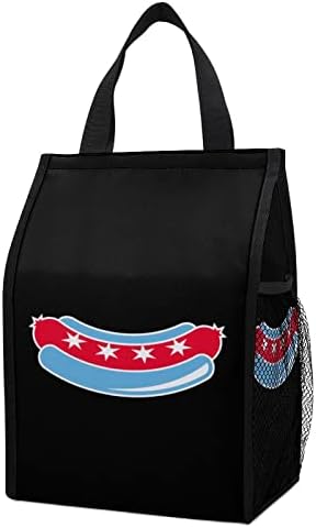 Chicago Dogs logo torba za ručak izolovana nepropusna torba za višekratnu upotrebu hladnjača sklopiva za izlet