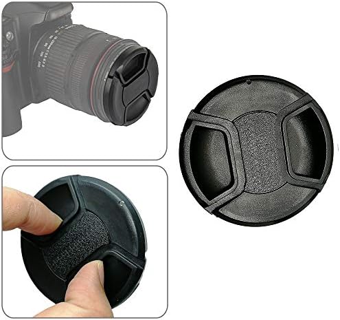 Balaweis 3 pakovanje 72mm Center Pinch sočiva paket paketa i poklopac kapica za DSLR fotoaparate kompatibilne s Canon Nikon Sony i bilo kojih leća za čišćenje od 72 mm + krpa za čišćenje mikrovlakana