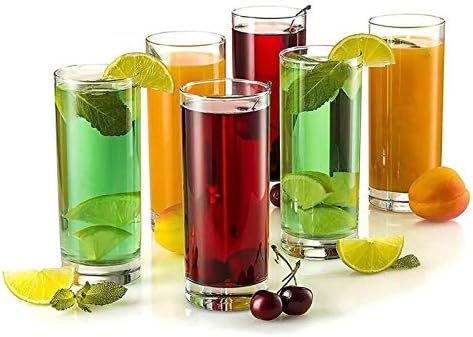 Highball naočale čiste teške bazne staklene čaše za piće, za vodu, sok, pivo, vino, viski i koktele,