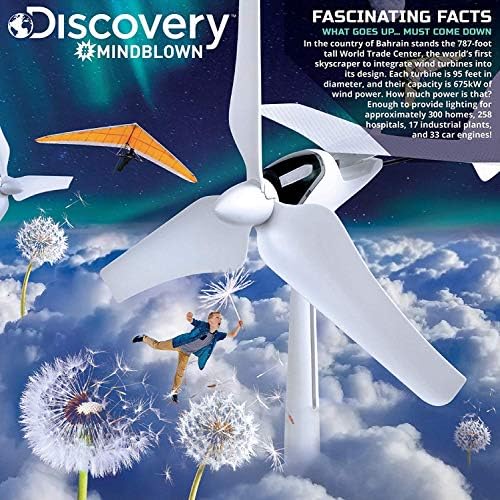 Discovery Childs mindblown Vjetrovske turbine klimen za djecu, zabavni inženjering projekat za dječake i djevojke,