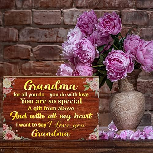 Granme pokloni majčin dan Pokloni za baku noćni svjetlo Pokloni baka drvena šuplji znak znakovske poklone Najbolje bake pokloni Idea baka lampica za rođendan za baku za baku