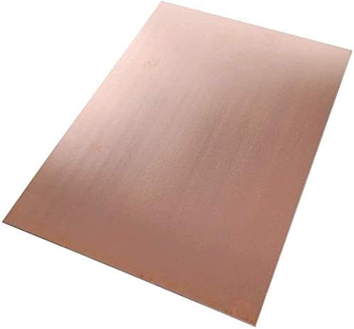 YIWANGO bakar metalni lim folija ploča 0.8 X 100 x 100 mm rez bakra metalna ploča bakar listovi