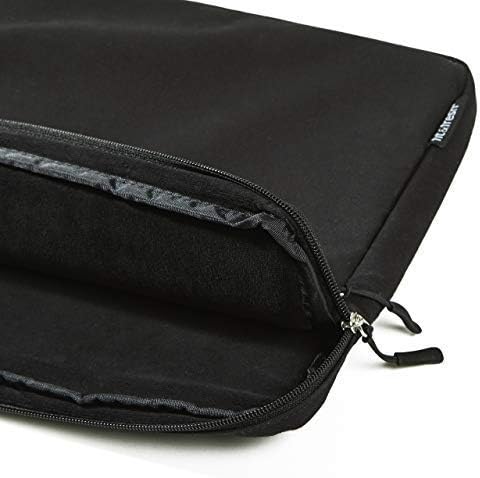 Fit & Svježa zaštitna laptop rukav sa džepom za poticaj sa zatvaračem, torba za laptop odgovara Apple / Microsoft / Acer / Samsung / Google / Lenovo sa do 15,6 , crna