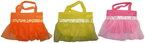 Set 3 asortirane torbe za tutu! 6 svijetle i lijepe boje - drži 3,5 x6,25 - Ages 4+ - Predivne torbe