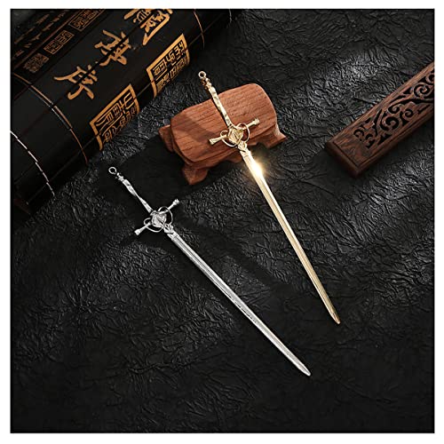 Štapići za kosu drevni stil mač za kosu Kineski štapići za kosu metalni emajl Hanfu Vilica za kosu starinski