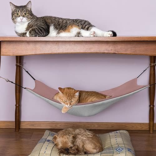 Cat Cage Hammock Božić Pet Swing Bed pogodan za kavez stolica Car Unutarnji Vanjski 16.9 x13& # 34;
