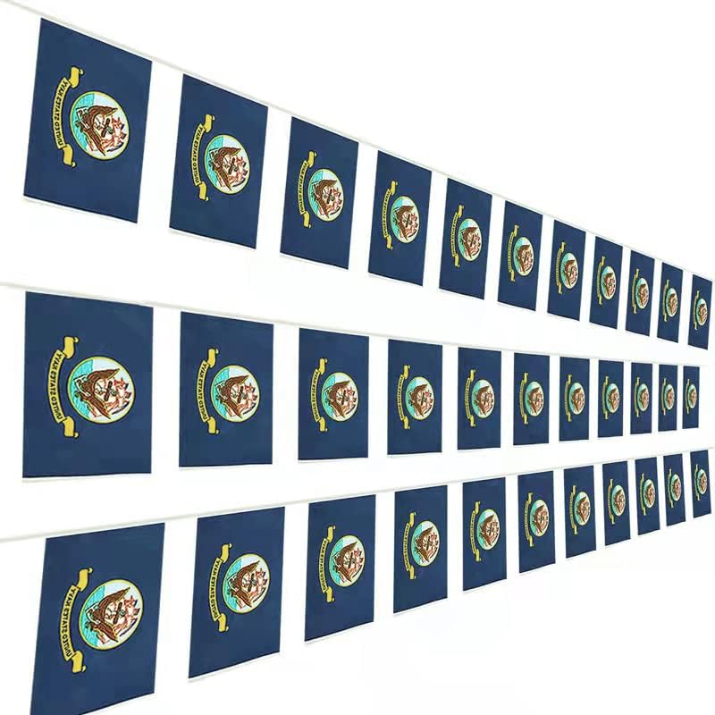 LEBEI US ARMY GOLD CREST String zastava Mali Mini Sjedinjene Države Vojne zastave Baner, tematski ukrasi