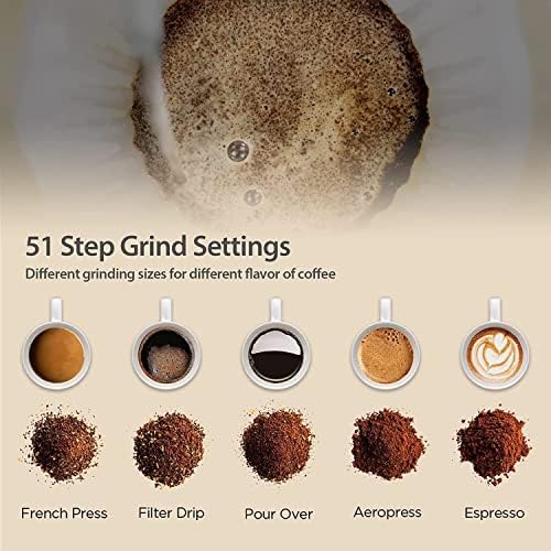 Gevija 4-IN-1 Smart-prelivanje kafe pivara brze grijanje sa ugrađenim brusilicama, 51 koraka