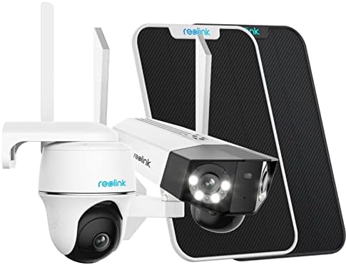 Reolink 4G Bundle Go Plus + SP & Duo 4G + SP, mobilni sigurnosni fotoaparat bežični vanjski, 4MP noćni vid, pametna osoba / otkrivanje vozila, vremenski prekid, dual-objektiv