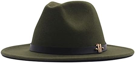 Trendy Fedora šeširi za žene osjetila široku Brim zapadni kaubojski šeširi kaiš kopča Panama Hat Holiday kostimori