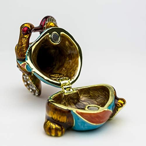 Teniski igrač miša ukrašen kristalima nakit za skladištenje za skladištenje ručno spajane životinjske slike Ideja poklona za dom ukras