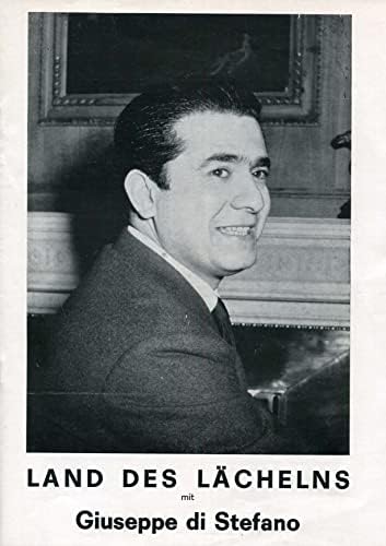 Giuseppe di Stefano Autogram, Operni tenor, potpisana knjižica programa