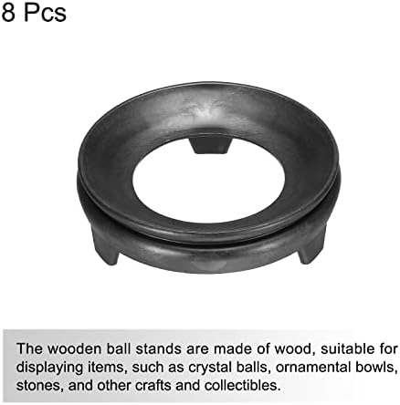 MecCanixity Holderi sa loptom prikazuje prečnik BASE 10cm crni za kristalno kuglično kameno pakovanje od 8